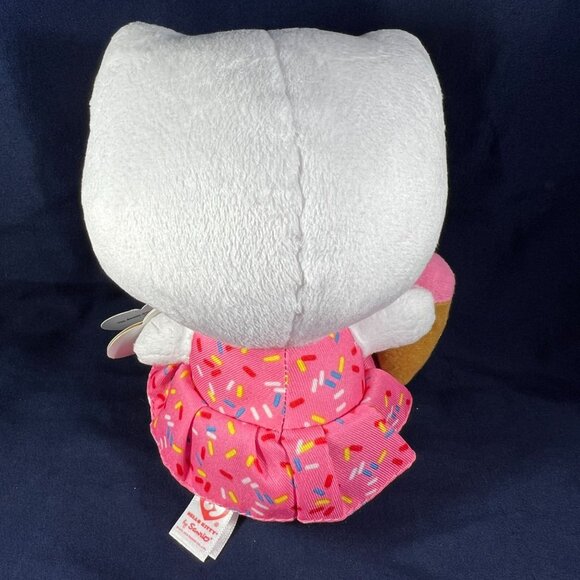 Ty Beanie Babies Hello Kitty Plush With Ice Cream Pink Sprinkles Dress - Picture 5 of 6